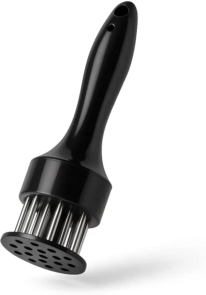 Amaciador de Carne com 16 Agulhas Inox Premium | Dupla Face Precisa | Maciez & Sabor