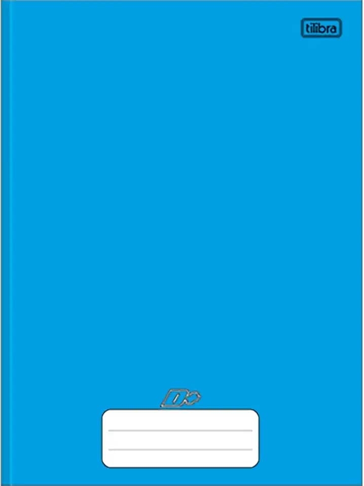 Tilibra - Caderno Brochura Universitário, Capa Dura, D+, 200x275mm, 96 Folhas, Azul