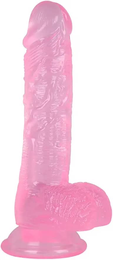 Dídlo realista de pele de 20 cm com ventosa para mulheres, brinquedo macio de PVC, Dîld, massagem relaxante feminina para homens e mulheres Pe12 penisde borracha Pseudopénis moles