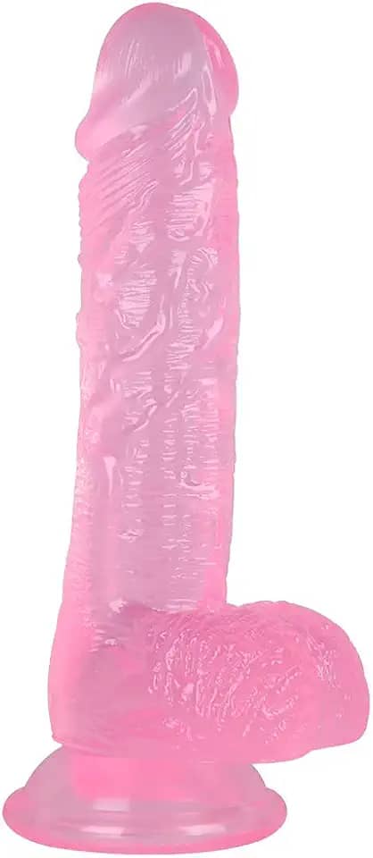 Dídlo realista de pele de 20 cm com ventosa para mulheres, brinquedo macio de PVC, Dîld, massagem relaxante feminina para homens e mulheres Pe12 penisde borracha Pseudopénis moles