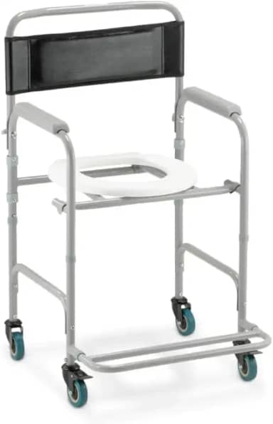 Cadeira de Banho Reforçada e Higiênica com Encosto – Para Idosos, Adultos e Obesos até 130kg | Modelo D30