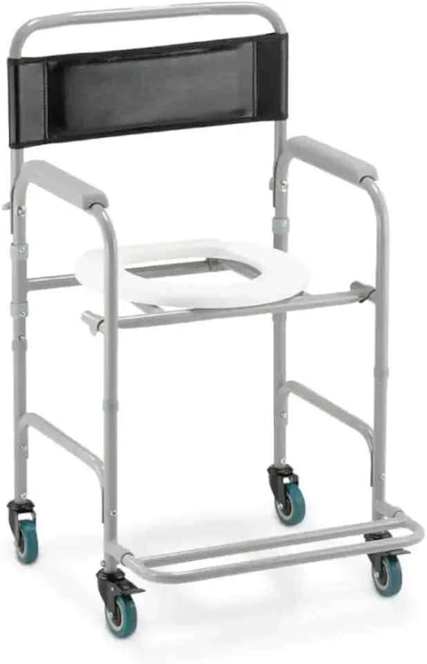 Cadeira de Banho Reforçada e Higiênica com Encosto – Para Idosos, Adultos e Obesos até 130kg | Modelo D30