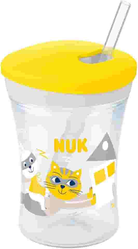 NUK Copo Action Evolution Com Canudo 230 Ml Boy - Amarelo