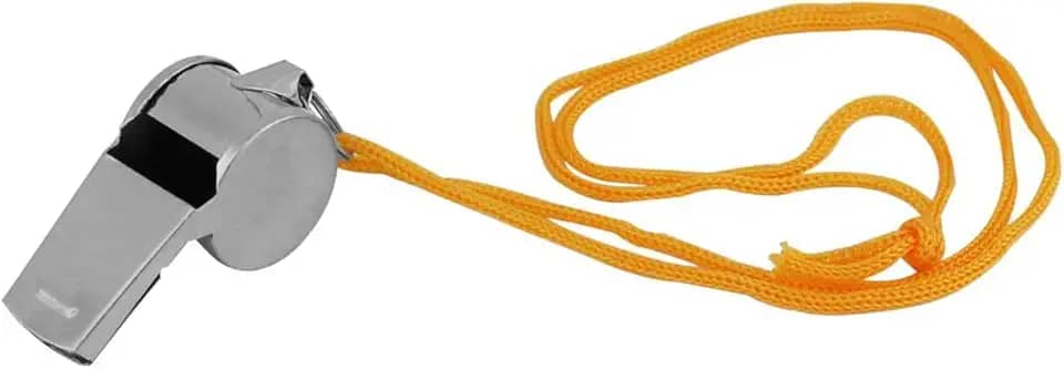 Apito De Metal, Western, Com Cordão, 2 Unidades