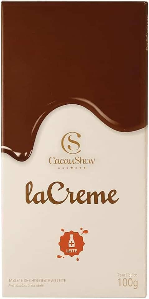 Tablete laCreme ao Leite 100g Cacau Show