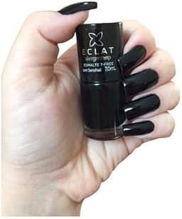 Esmalte Eclat 7-FREE Preto Vibe (Cremoso)