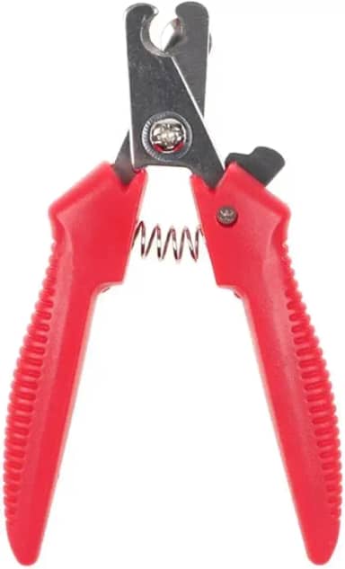 Alicate Cortador De Unhas Para Pets Profissional Cães e Gatos Com Trava De Segurança Ergonomia e Precisão Para Uso Diário Fácil e Seguro (Vermelho)