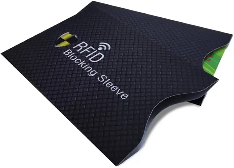 CARBONO BRASIL - 5 Envelopes Rfid Bloqueador Cartão De Crédito Contactless PRETA CARBONO BRASIL