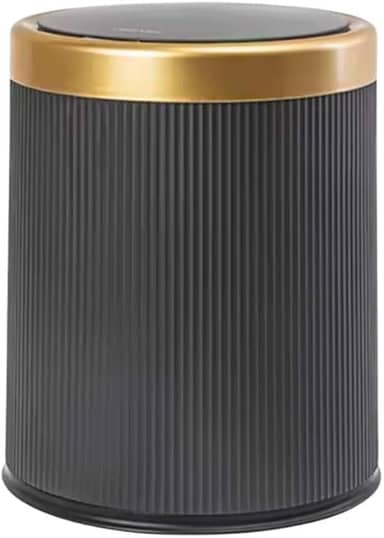 Lixeira com Tampa Inteligente Sensor Automático Aproximação, 10 Litros, Abertura sem Toque, 27,5 x 23,5 cm (Preto)