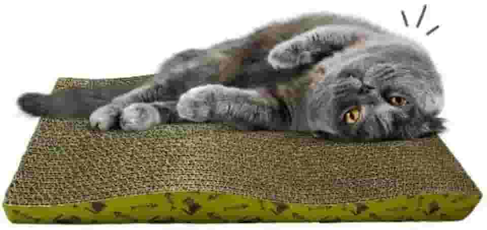 Arranhador Ondulado 42cm Para Gatos C/Catnip