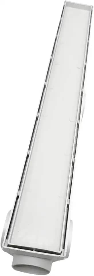 Ralo linear oculto banheiro piscina 6x50 invisível Sinfonado (Branco)