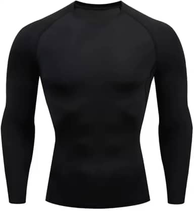 Blusa Compressão Segunda Pele Esportivo Flanelada Térmica Para O Inverno Frio Camisa Neve Masculino