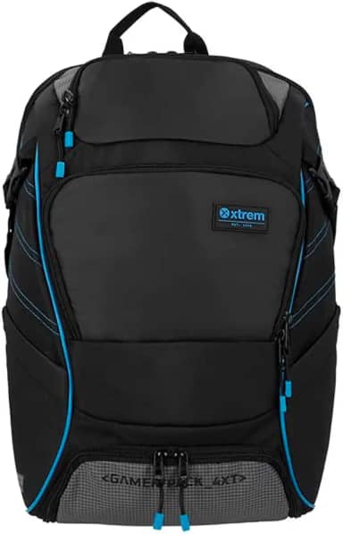 Mochila Porta Lap Top Xtrem Gamerpack 4Xt preta/azul, Preto/azul, Grande, Casual