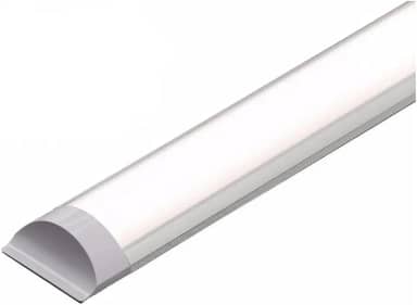 Luminária Tubular Led 60cm Slim Branco Frio 6000k 20w Completa