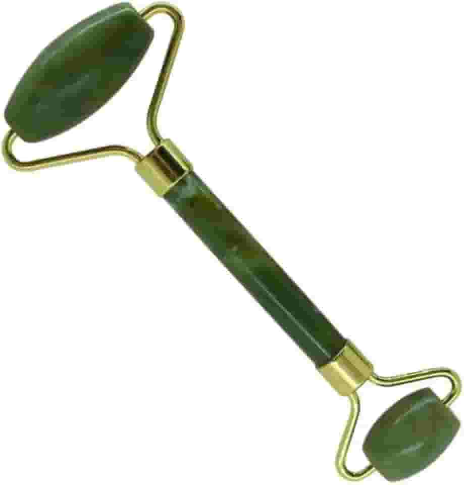 Rolo de Jade Para Rosto Massageador de Pele Roller Antirruga Relaxamento Cuidados com a Pele, Padrão Premium Feito de Pedra Natural.