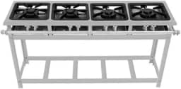 Fogão Industrial 4 Bocas 30x30 P5 em Aço Inox de Linha