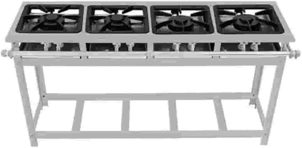 Fogão Industrial 4 Bocas 30x30 P5 em Aço Inox de Linha