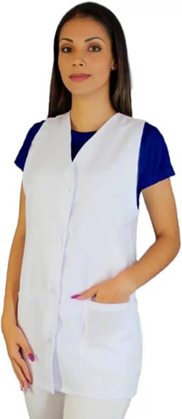 Jaleco Regata Feminino Branco Oxford