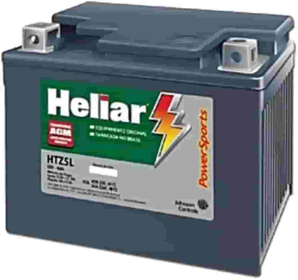 Bateria Moto HTZ5L CG 125/160 NXR 125 Heliar 4Ah Selada