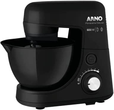 Batedeira Planetária Arno Nova Deluxe 600w Preta Sx34