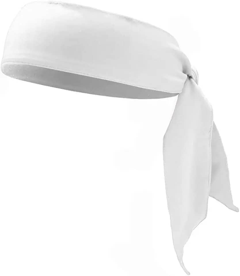 Tiara de amarrar para homens, faixa de suor para mulheres, faixa de suor, faixa de treino ajustável para corrida