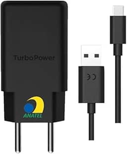Carregador Turbo Android 30W 4.0 Entrada Tipo C Cabo USB Tipo C 1m Preto Universal Carregador de Parede PREMIUM APPARI
