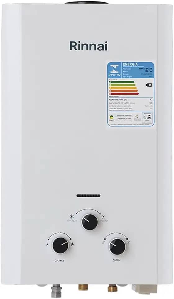 Rinnai M09-9 litros GLP Branco - Aquecedor de Água a Gás Mecânico REU-M090 CFH