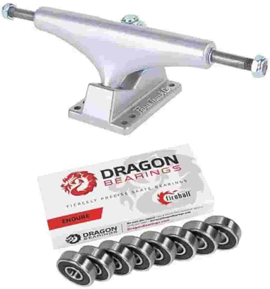 Fireball Caminhões de skate Paris Street com rolamentos Dragon Endure