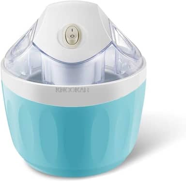 Máquinas de Sorvete, Máquina Automática de Iogurte Congelado Fácil Mini Máquina de Sorvete Elétrica Caseira Automática para Fazer Sorvete de Iogurte Cremoso Gelado Cremoso (Azul)