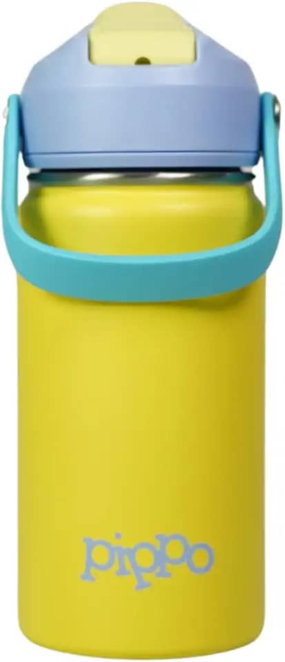 Pippo | Garrafa Térmica Infantil Aço Inox (Amarelo)