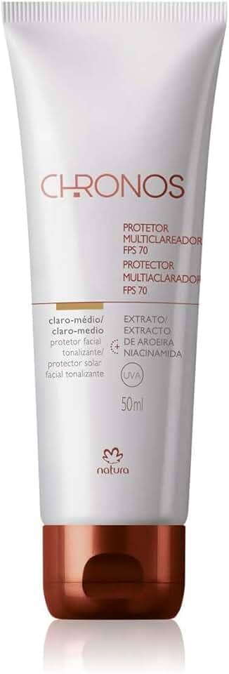 Protetor Clareador FPS 70 Chronos Claro Médio - 50ml