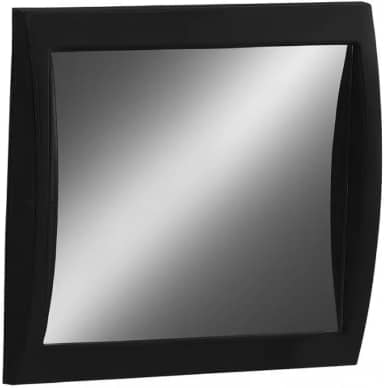 Espelho Portátil com Ventosa para Banheiro, Dupla Face, Giro 360°, 26,5 x 17,5 cm (Preto)