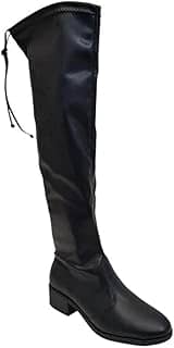 Bota Over The Knee Feminina Beira Rio – Estilo Montaria, Cano Alto, Confortável e Elegante (Preto, BR, Adulto, Numérico, 38)