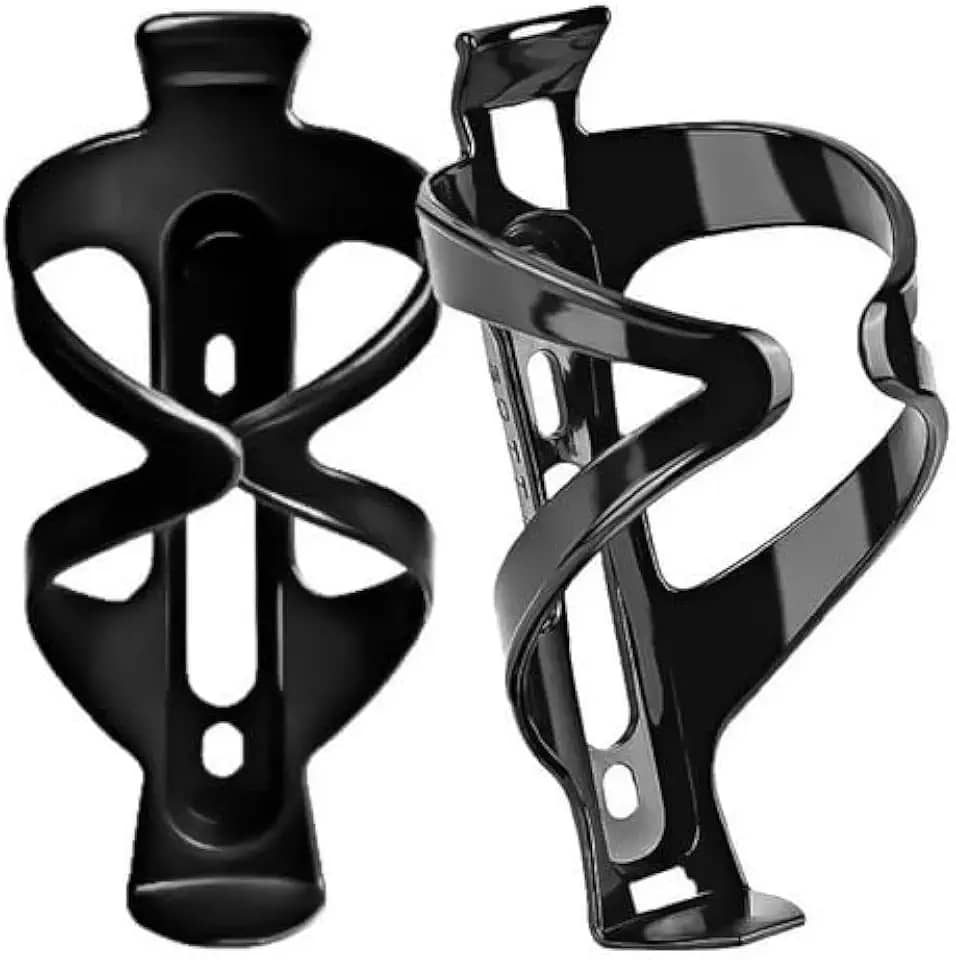 2 Suporte para Garrafa de Água para Bicicleta MTB/Speed, Nylon Resistente, Preto Acessório de Ciclismo Suporte de Garrafa Leve e Prático para Ciclistas, Ideal para Manutenção e Transporte Caramanhola