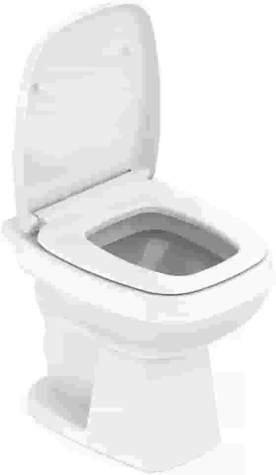 Celite Kit Bacia Convencional, Assento Polipropileno Soft Close e Complementos de Instalação City, Cor: Branco