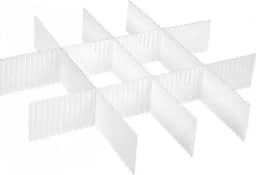 Organizador de Gavetas com 12 Tiras Ajustáveis - 37x7cm (Cada)