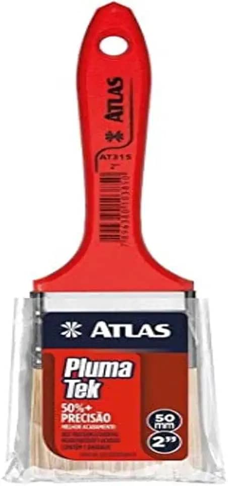 Atlas - Trincha Média de 2' de Cerdas Sintéticas com Tecnologia Plumatek de Fios Formato Estrelado