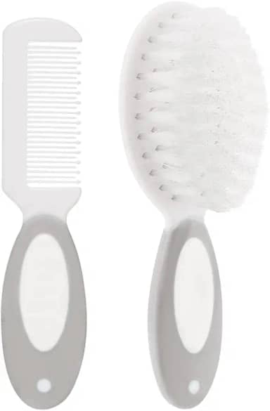 Buba Escova E Pente Baby - Cinza Cinza
