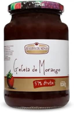 GELEIA DE MORANGO RESERVA DE MINAS 650g
