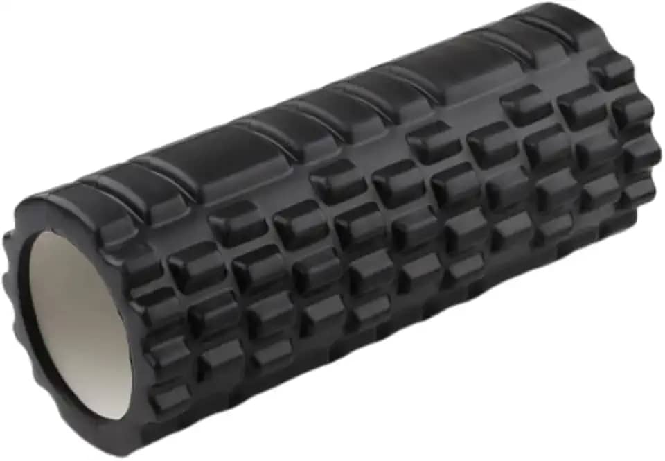 Rolo De Liberação Miofascial Foam Roller Soltura Yoga Massagem Pilates Academia Crossfit (Preto)