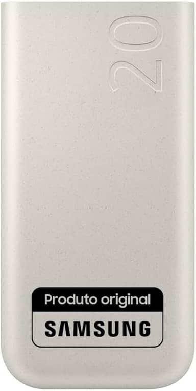 Bateria Carregador Portatil 3x USB-C 20000mAh Super Rapida 45W - Bege