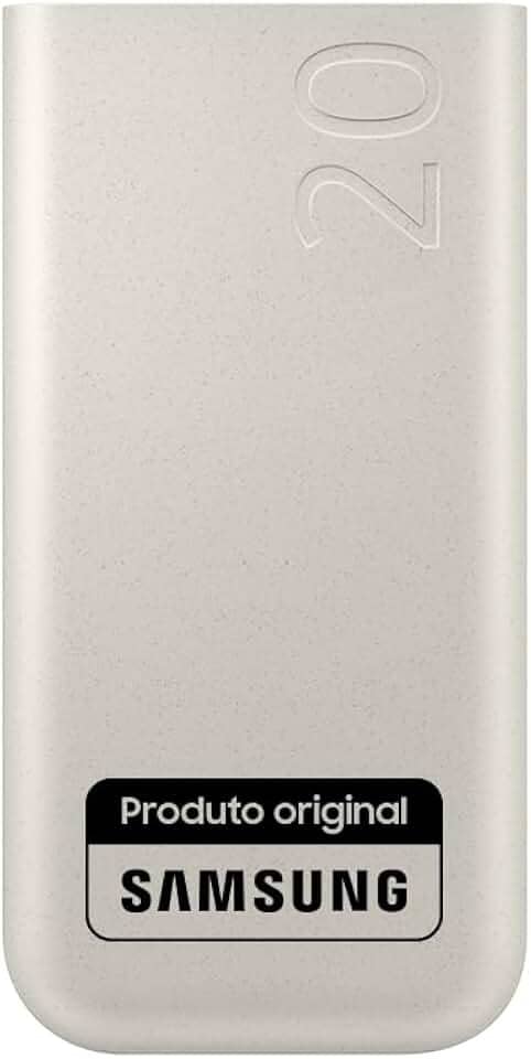 Bateria Carregador Portatil 3x USB-C 20000mAh Super Rapida 45W - Bege