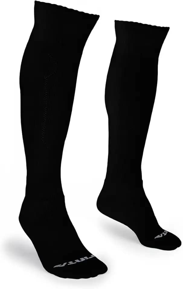 1 Par Meião Futebol Jogador Profissional Tam 38 Ao 45 Cor Preto