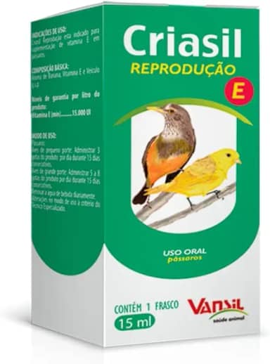 Suplemento Para Passaros Criasil Reprodução E 15Ml