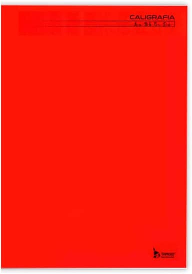 Caderno de Caligrafia, Tamoio, Capa Dura, Liso, Brochurão, Vermelho, 48 Folhas, 9317