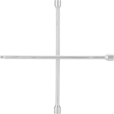 STELS Chave de Roda em Cruz 17-19-21 mm – Aço Carbono 45, Encaixe 1/2', 450 mm