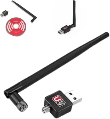 Adaptador Wifi para Pc USB 1800Mbps com Antena — Receptor Wireless para PC e Notebook, Conexão 2.4GHz – Alta Velocidade, Compatível com Windows, Linux e MAC PREMIUM MCO