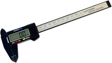 Paquímetro Digital 150mm, Milímetros e Polegadas, Display LCD, 2 Baterias 1.5v