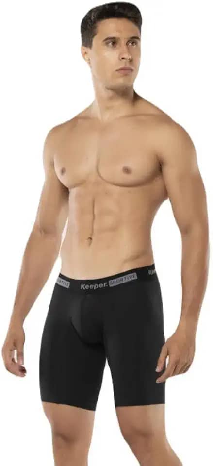 Cueca Boxer Microfibra Ciclista Long Leg Box Keeper Esportiva Anti Assadura