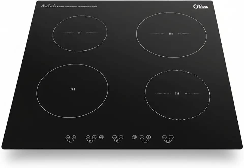 Cooktop Indução Embutir 7200w Turbo Touch Preto | Sou Energy